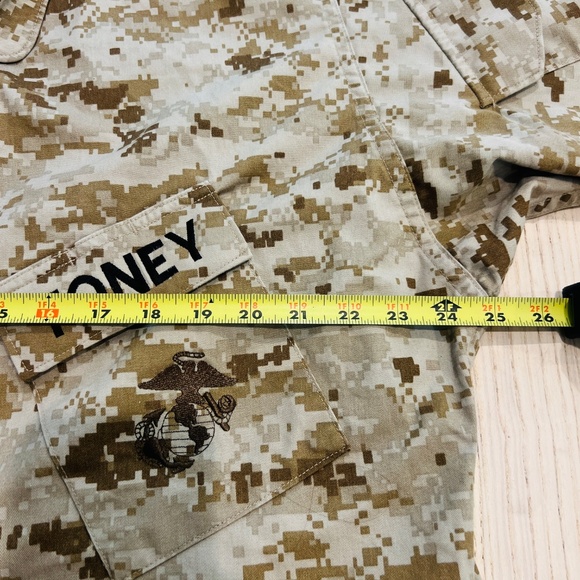 US Marine Corps MCCUU Desert Marpat Blouse Jacket USMC Military Large Long  - Picture 15 of 16